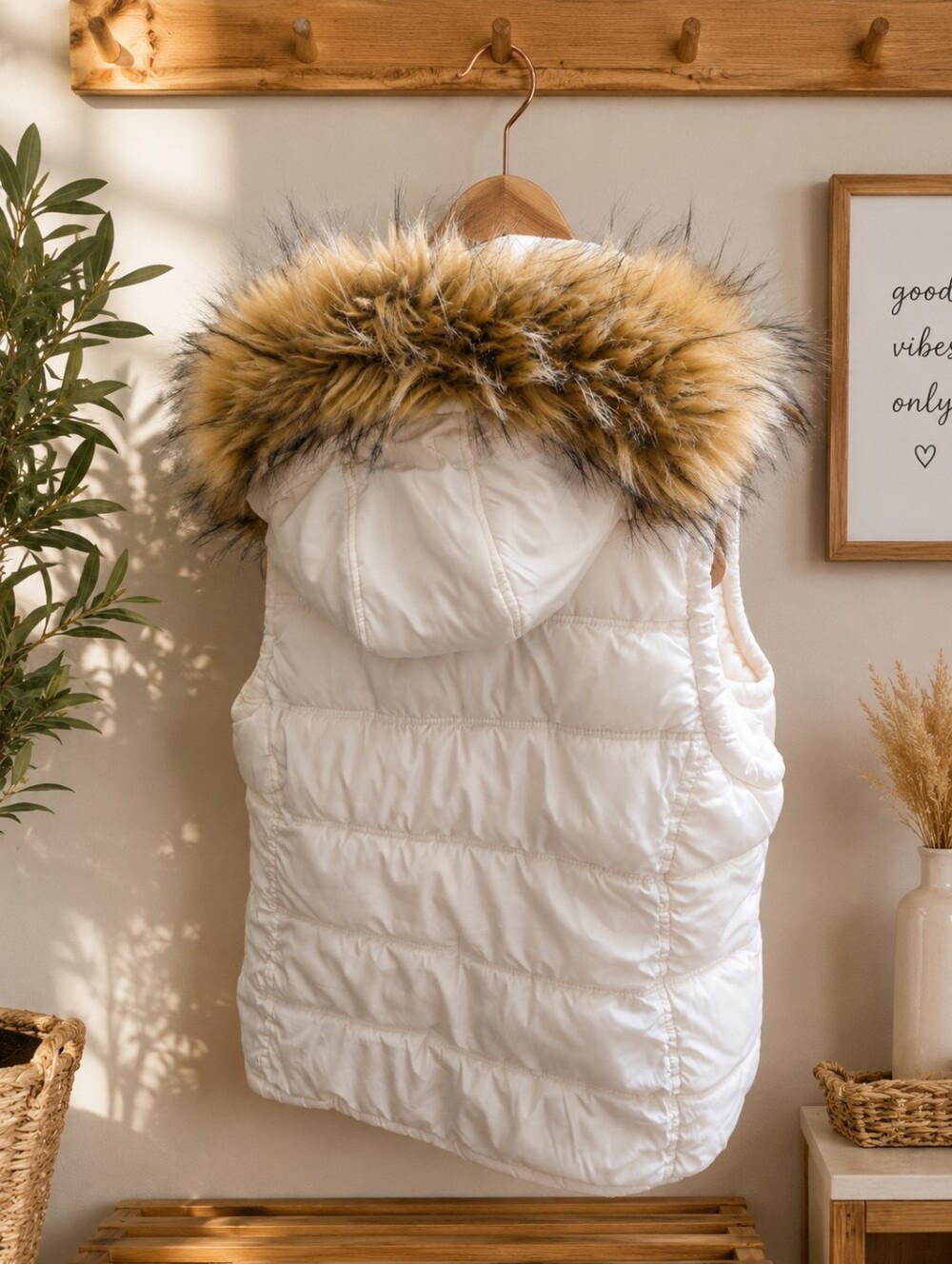 Canada Weathergear Hooded Faux Fur Vest